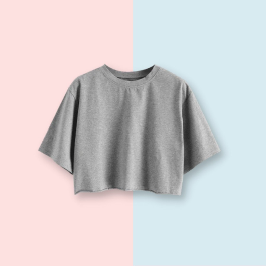 Camiseta recortada - S