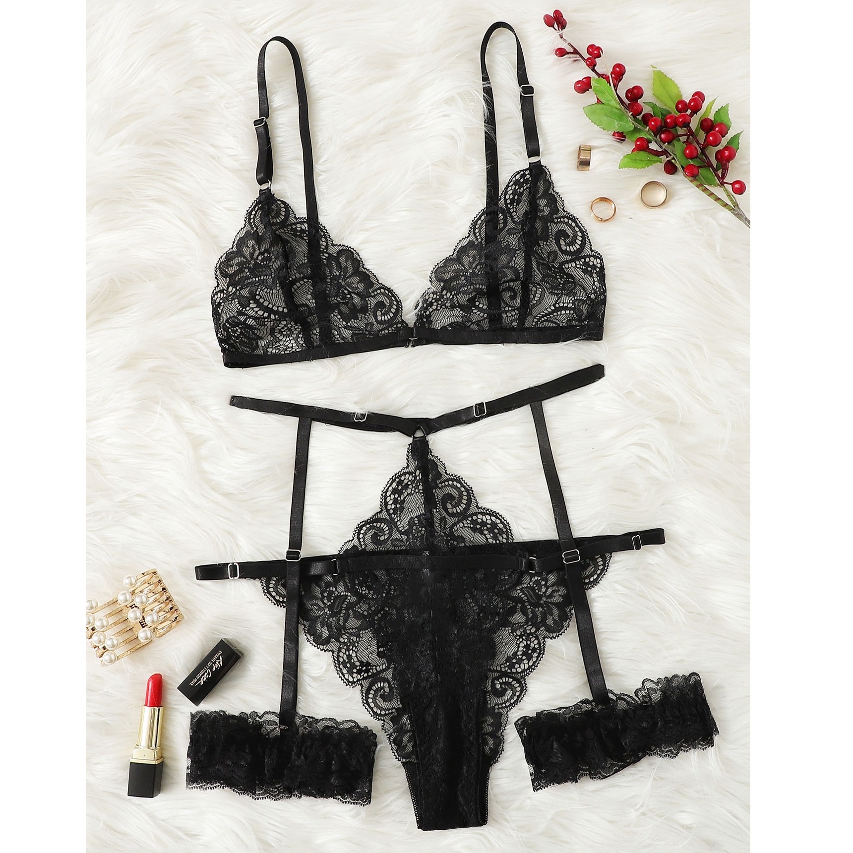 Scalloped Lingerie Set