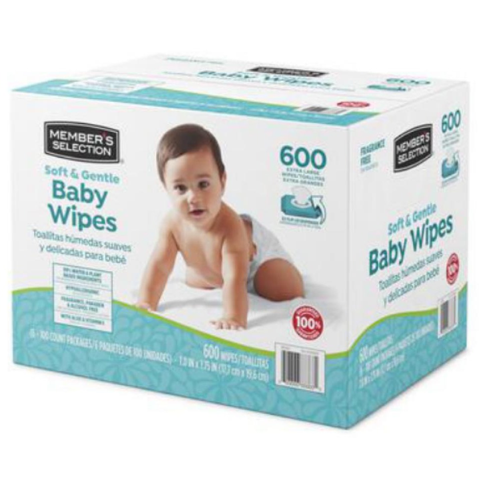 Toallitas húmedos para bebé Soft & Gentile 6 pack / 100 uni