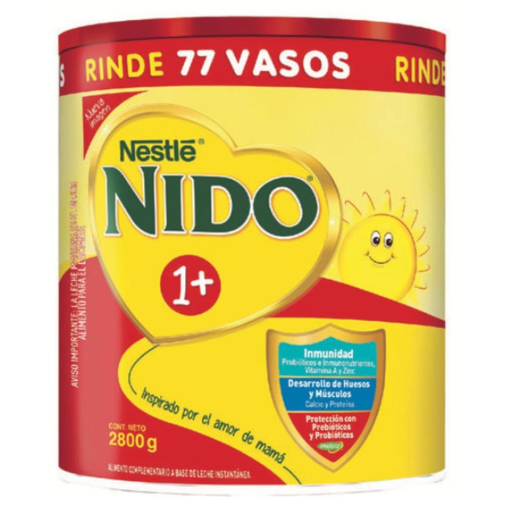 Nido 1+ fórmula crecimiento 2.8 Kg