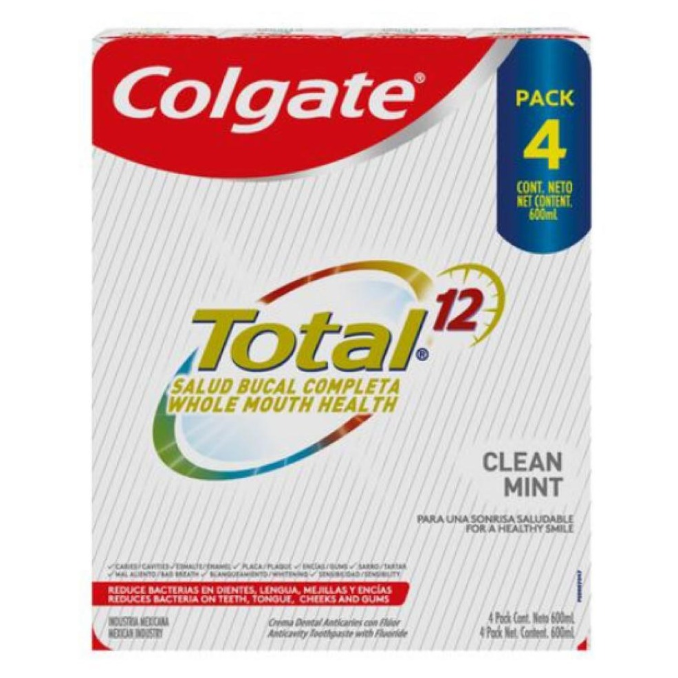 Crema dental clean monto Colgate Total 4 UNI / 150 ml