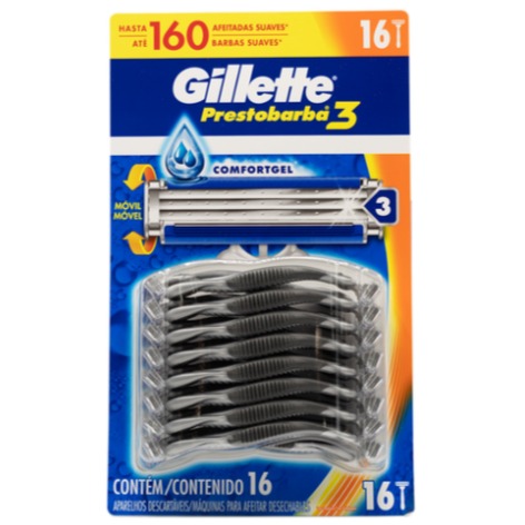Prestobarba Gillete máquina 16 UNI 