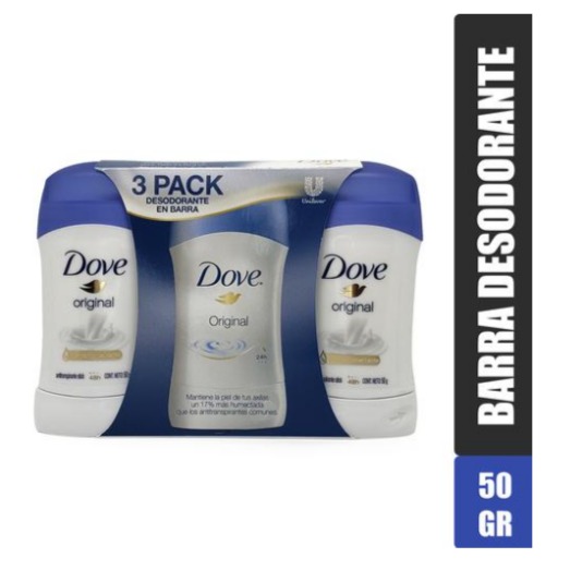 Desorodante barra original Dove 3 UNI / 50 grs