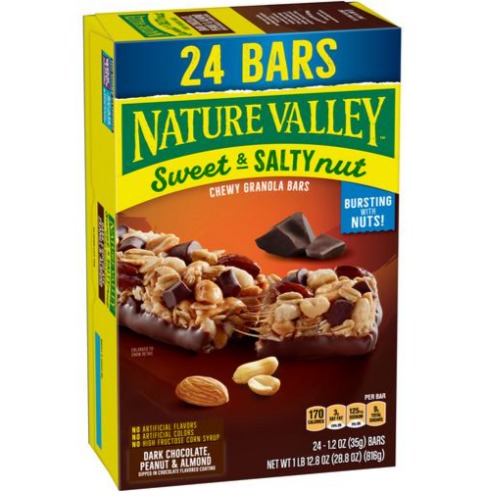 Barras de Nueces dulces y saladas Nature Valley 24 UNI / 35 grs