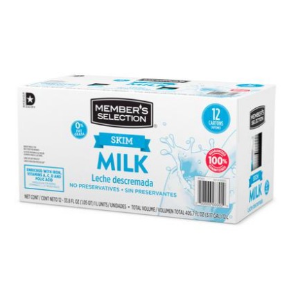 Leche descremada 12 UNI / 1 Ltr