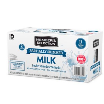 Leche semidescremeda 12 UNI / 1 Ltr