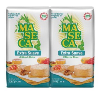 Harina de maíz Maseca extra suave 2 UNI / 4.5 Lbr