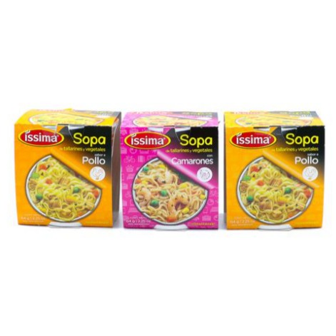 Sopa instantánea surtida Issima 12 uni