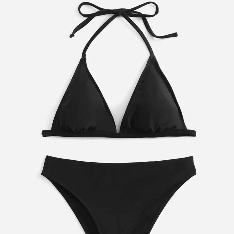 Halter Triangle Bikini Swimsuit