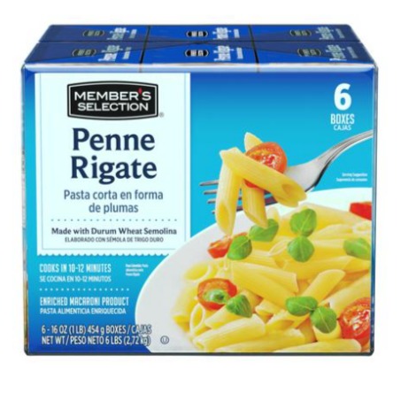 Pasta penne rigate 6 UNI / 454 grs