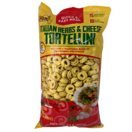 Tortellini de queso y hierbas italianas 907 grs