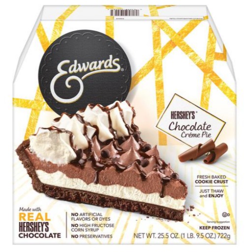 Pie de crema de chocolate Edwards 1.59 Lbr