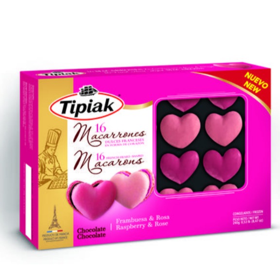 Macarron de corazón Tipiak 240 grs