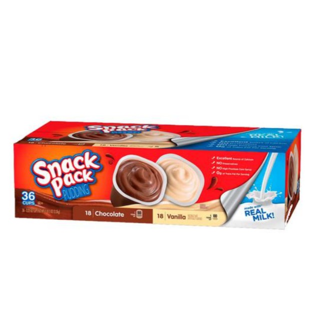 Pudín Snack Pack 36 UNI / 92 grs