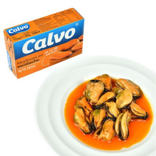 Mejillones Calvo 4 UNI / 115 grs