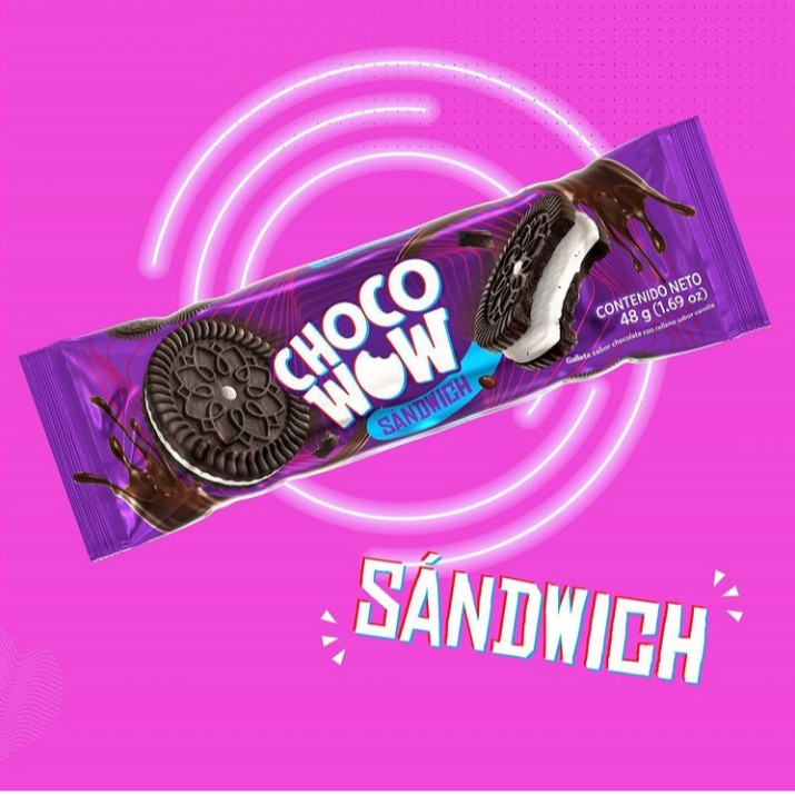 Galleta Chocowow sándwich pack 10 UNI / 48 grs