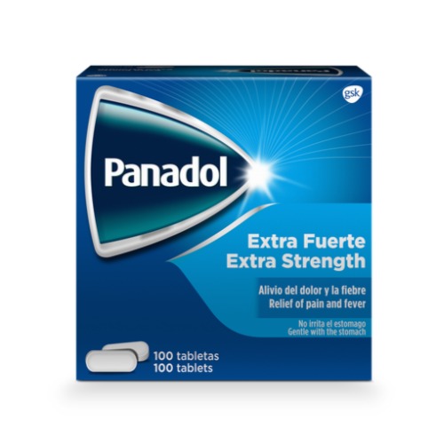 Panadol extra fuerte 100 tabletas 