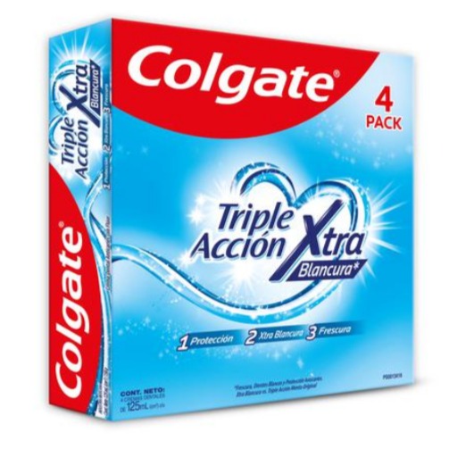 Colgate pasta dental extra blancura 4 UNI / 125 ml