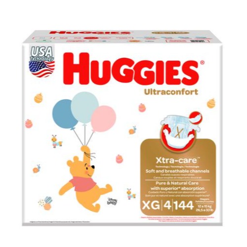 Pañales Huggies Talla XG 144 Uni
