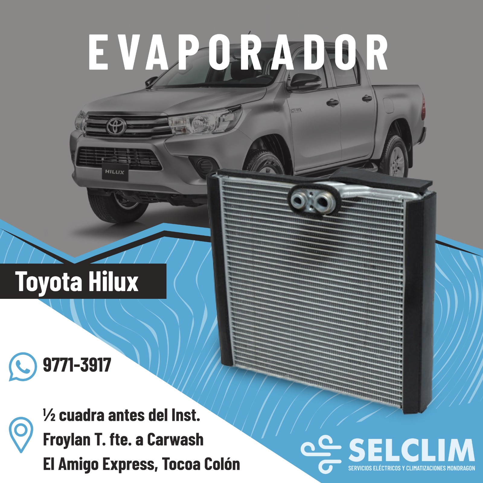 EVAPORADOR HILUX 