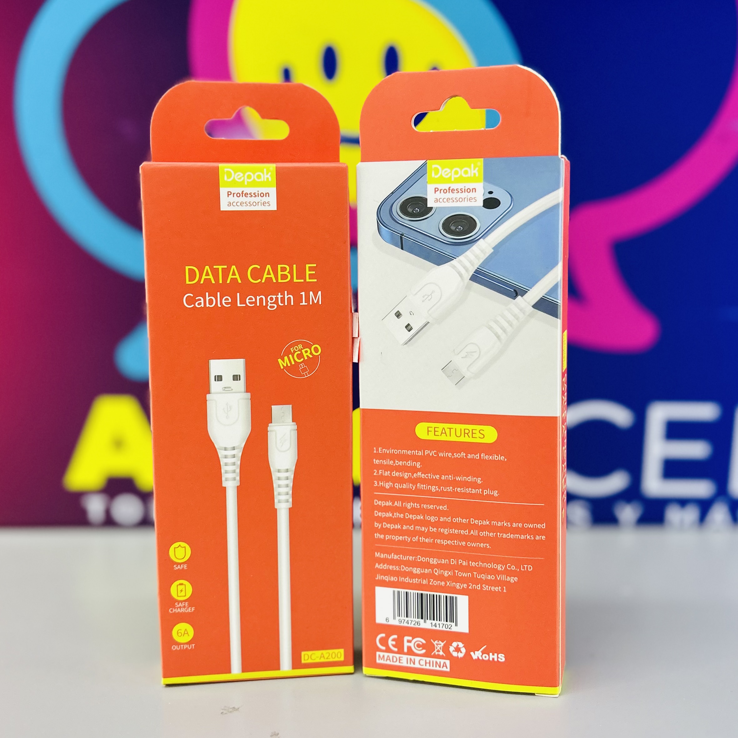 CABLE USB DEPAK  V8