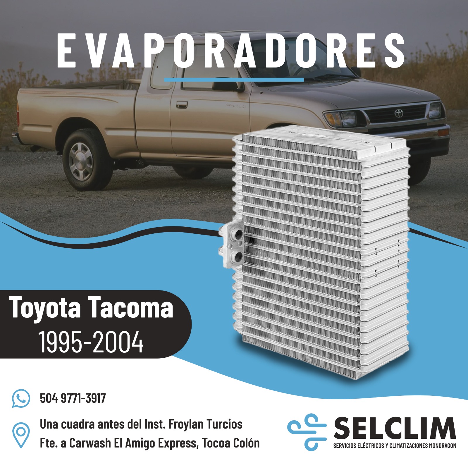 EVAPORADOR TOYOTO TACOMA
