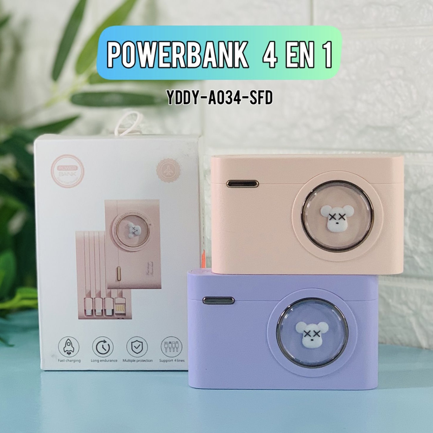 POWER BANK 4 EN 1