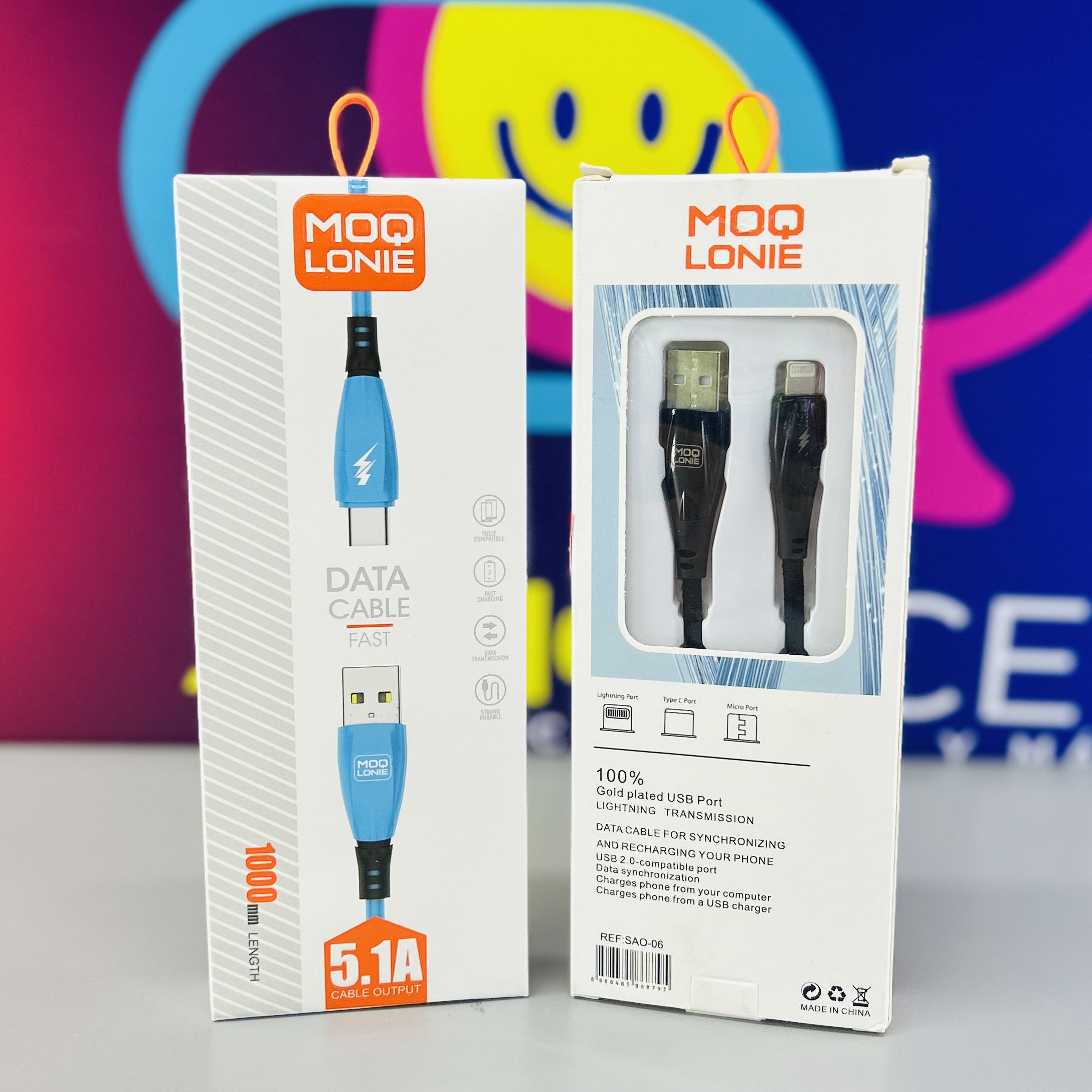 CABLE USB MOQ LONIE IPH