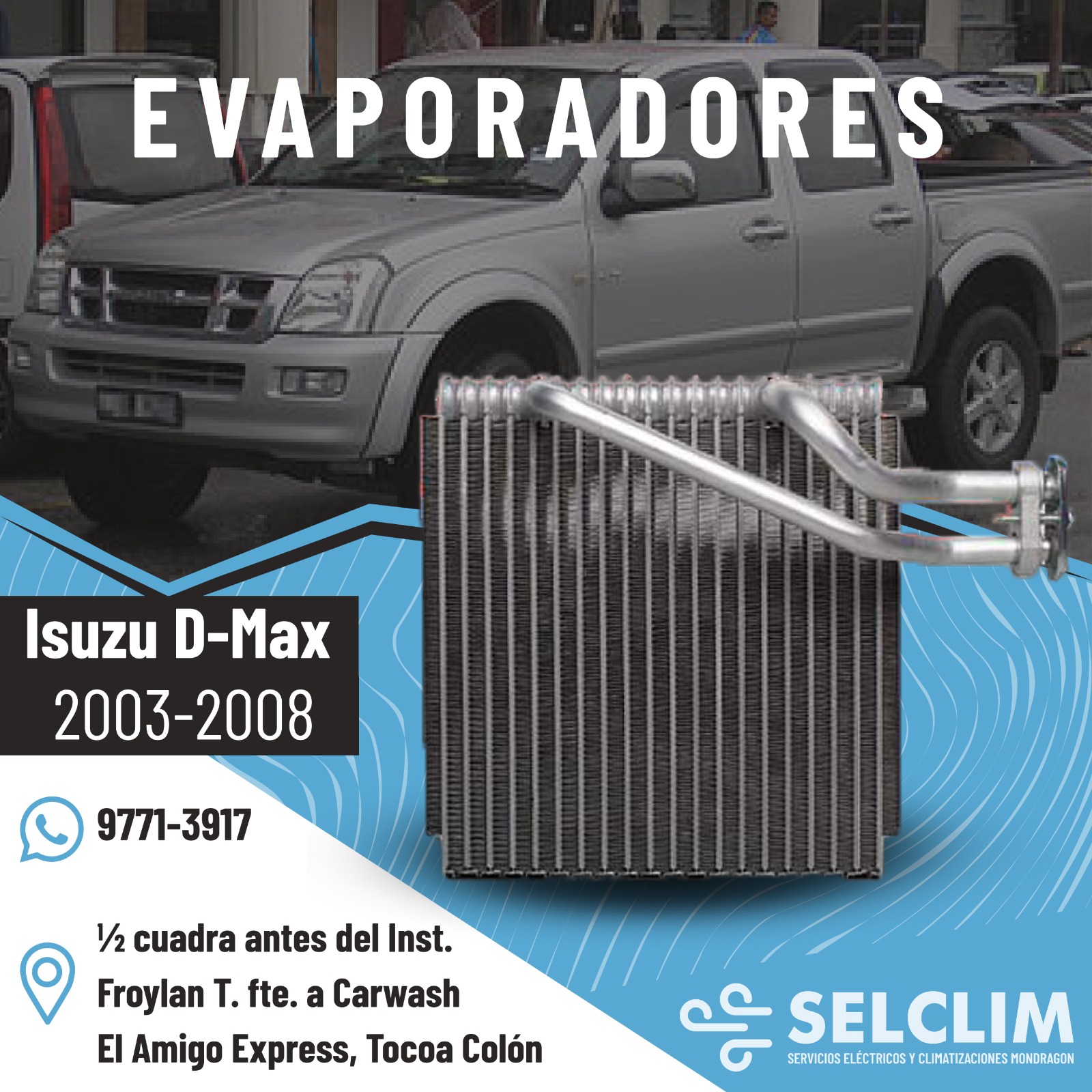 EVAPORADOR ISUZO D-MAX