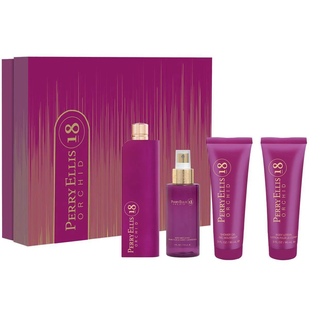 SET PERRY ELLIS 18 ORCHID