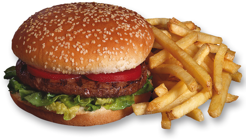 HAMBURGUESA CLASICA CON PAPAS
