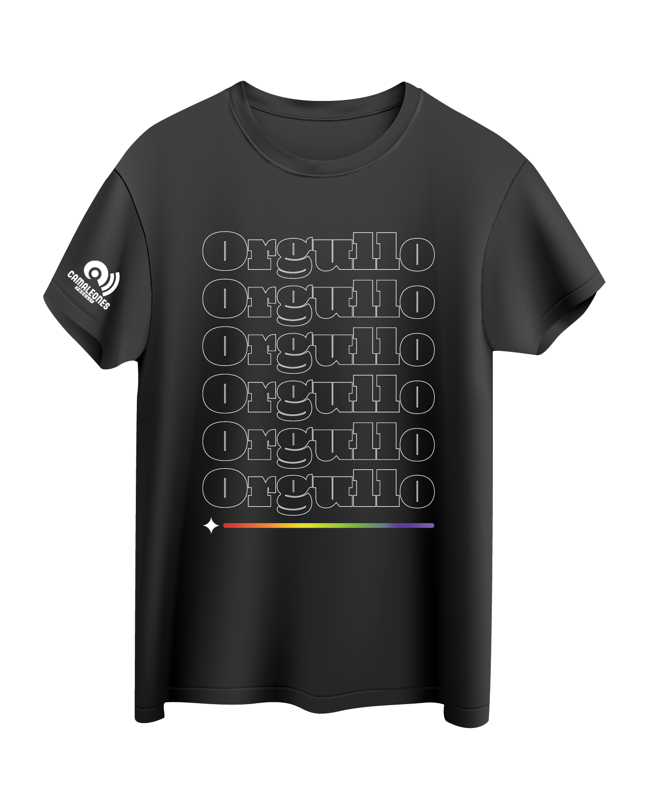 CAMISETAS ORGULLO - COLOR NEGRO
