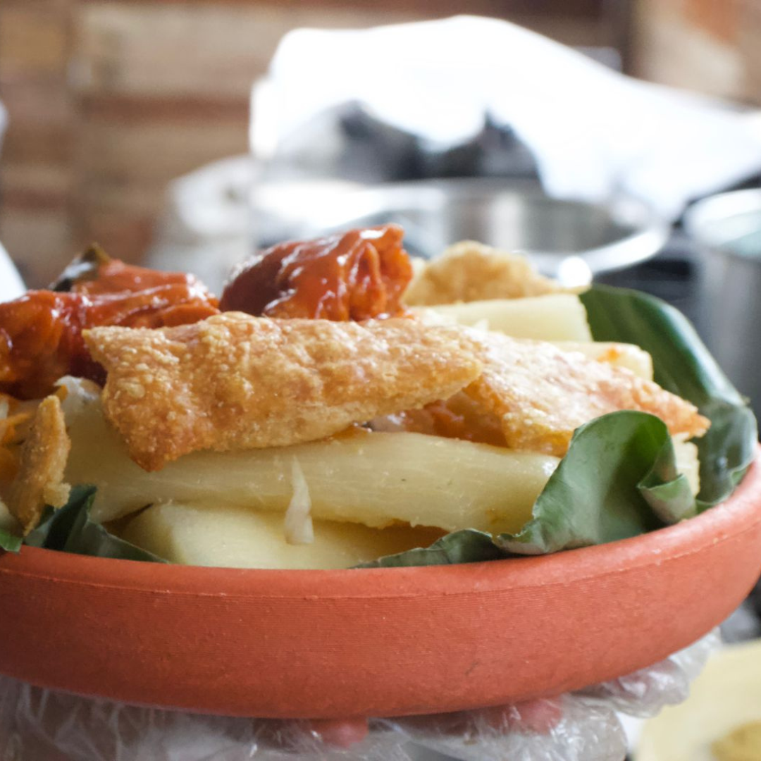 Yuca Frita con Chicharrón