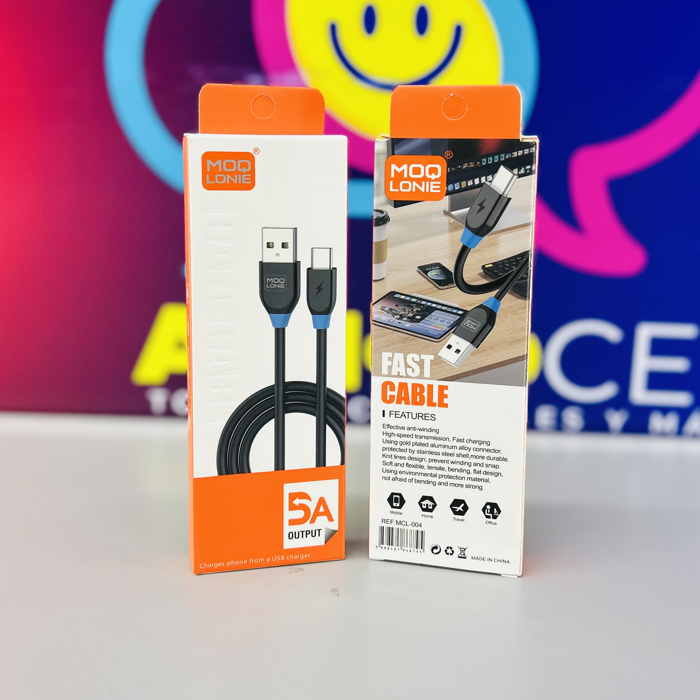 CABLE USB MOQ-LONIE TIPO C